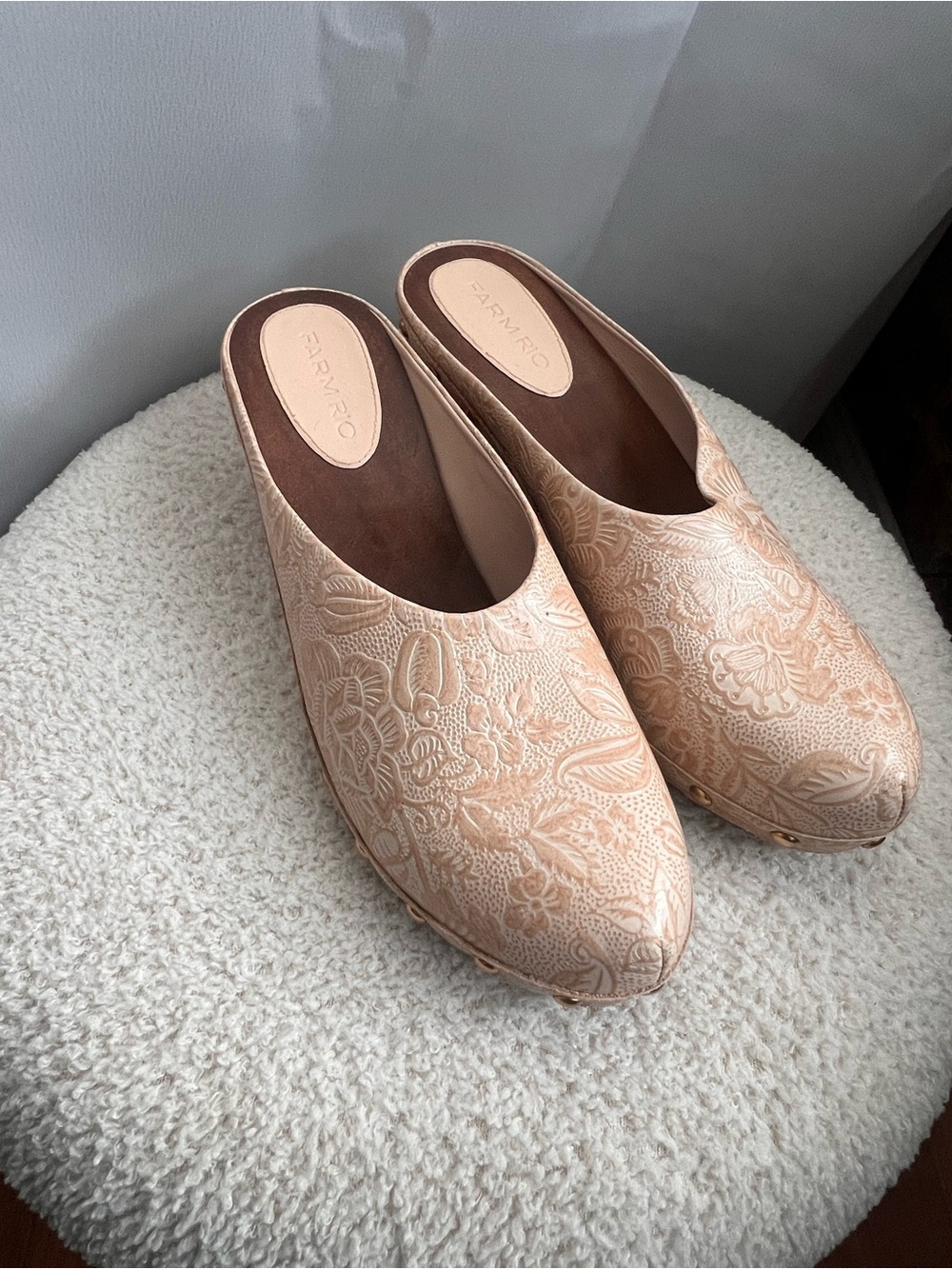 Farm Rio Embossed Clogs - Picture 2 of 6